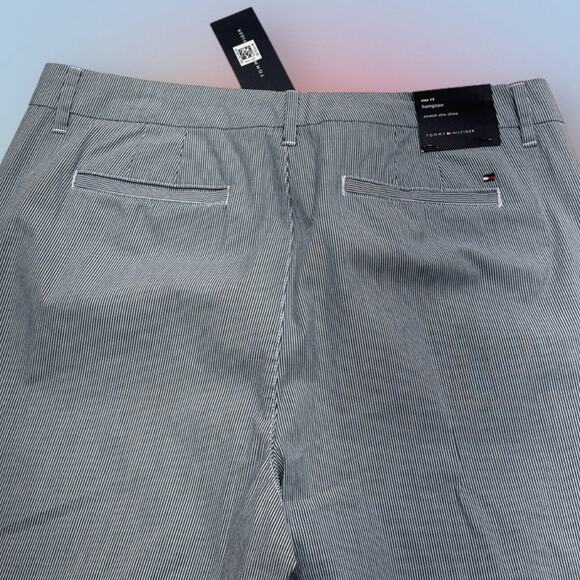 TOMMY HILFIGER Women’s 12 Blue White striped HAMPTON Pant - Picture 3 of 4